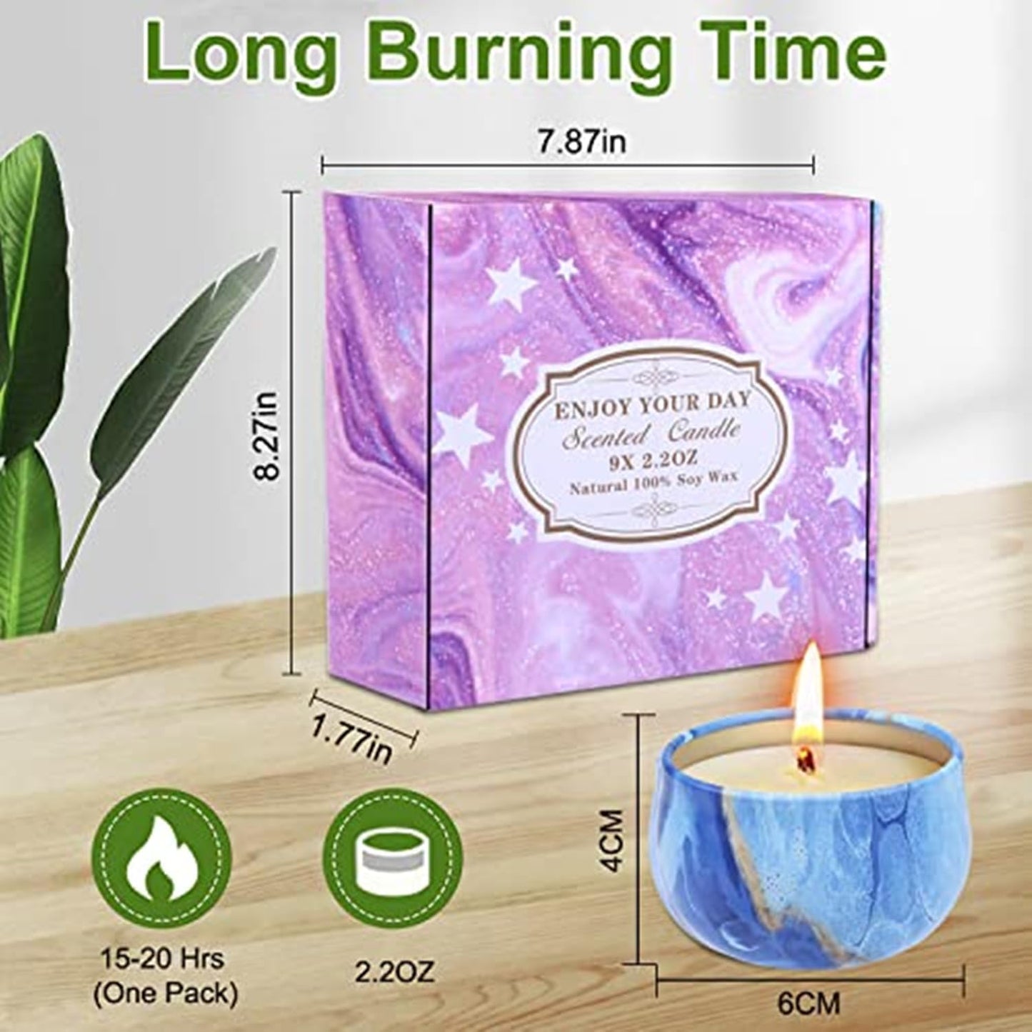 Furnizone Candles Gift Set for Women, Mothers Day Gifts for Mom from Daughter, Aromatherapy Soy Candles Pack, Mini Candle Set, Bulk Gift Sets for Mom Birthday Teachers Day, 9 Pack