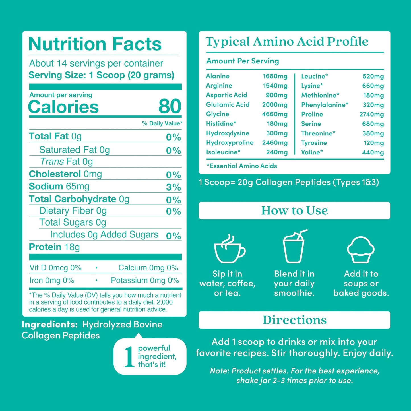 Further Food Unflavored Collagen Peptides Powder – Grass-Fed, Pasture-Raised, Hydrolyzed Type I & III, Gut Health + Joints, Hair Skin Nails, Paleo & Keto, 9.88 oz