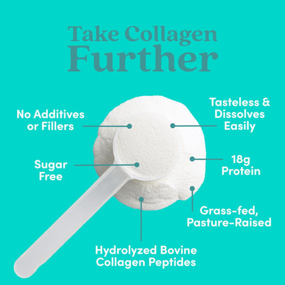 Further Food Unflavored Collagen Peptides Powder – Grass-Fed, Pasture-Raised, Hydrolyzed Type I & III, Gut Health + Joints, Hair Skin Nails, Paleo & Keto, 9.88 oz