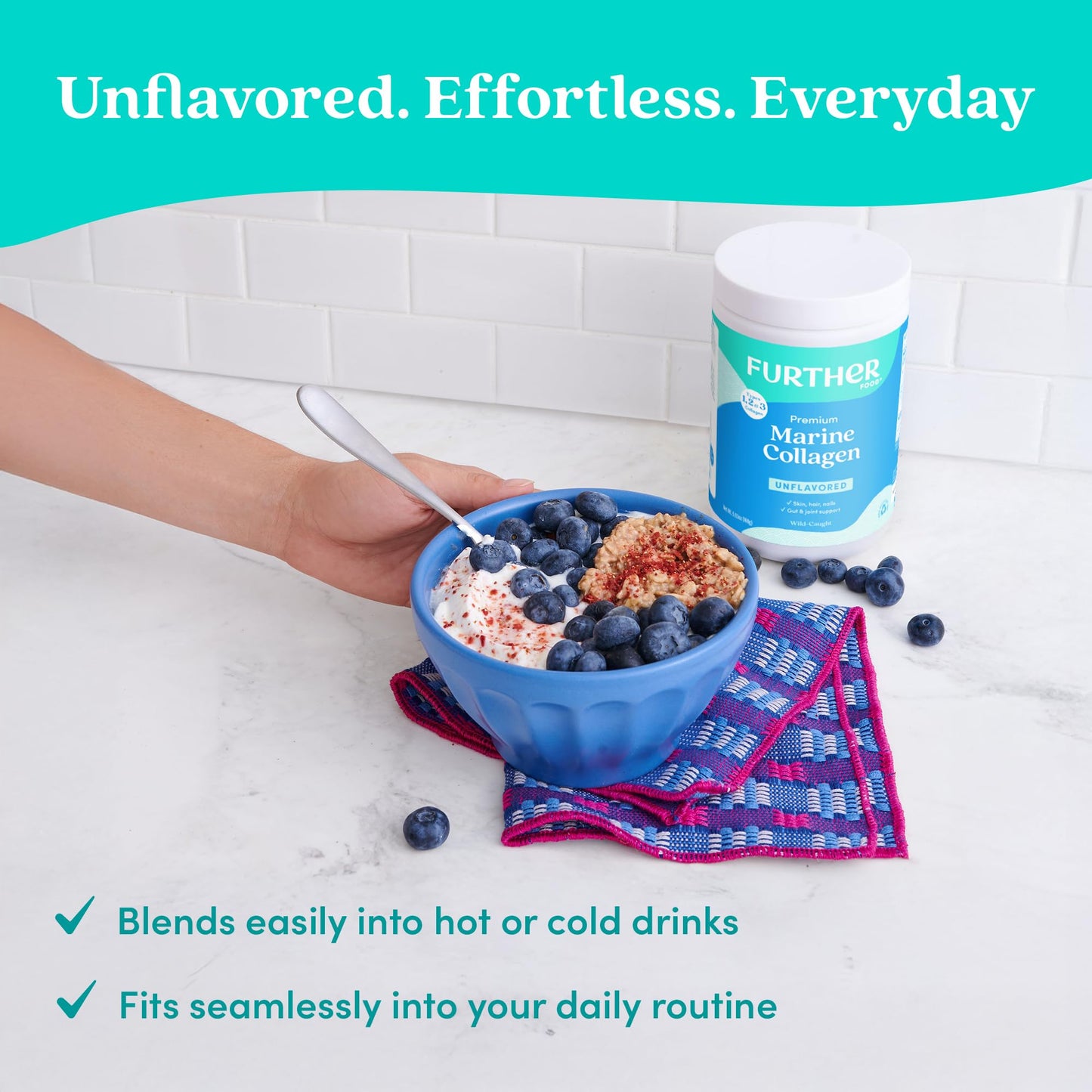 Further Food Marine Collagen Peptides - Unflavored, Wild-Caught & Sustainably Sourced