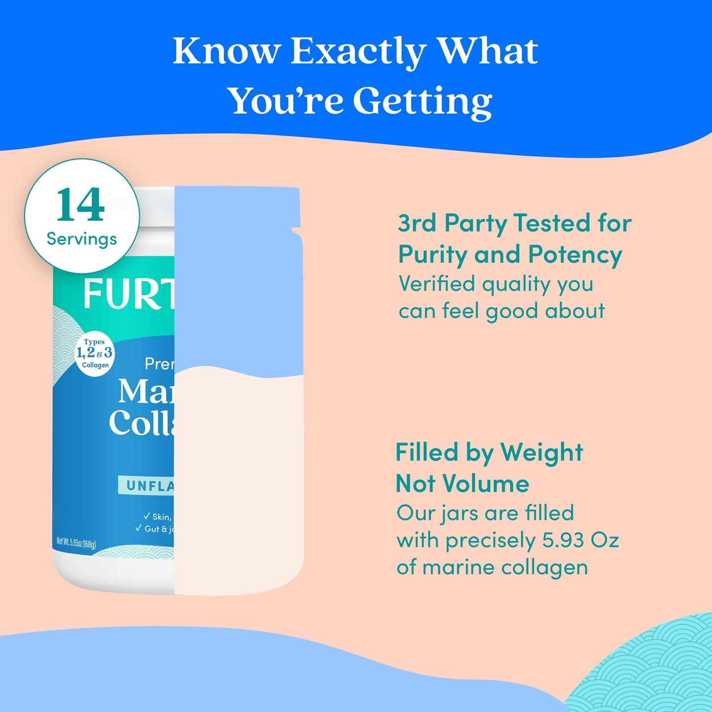 Further Food Marine Collagen Peptides - Unflavored, Wild-Caught & Sustainably Sourced