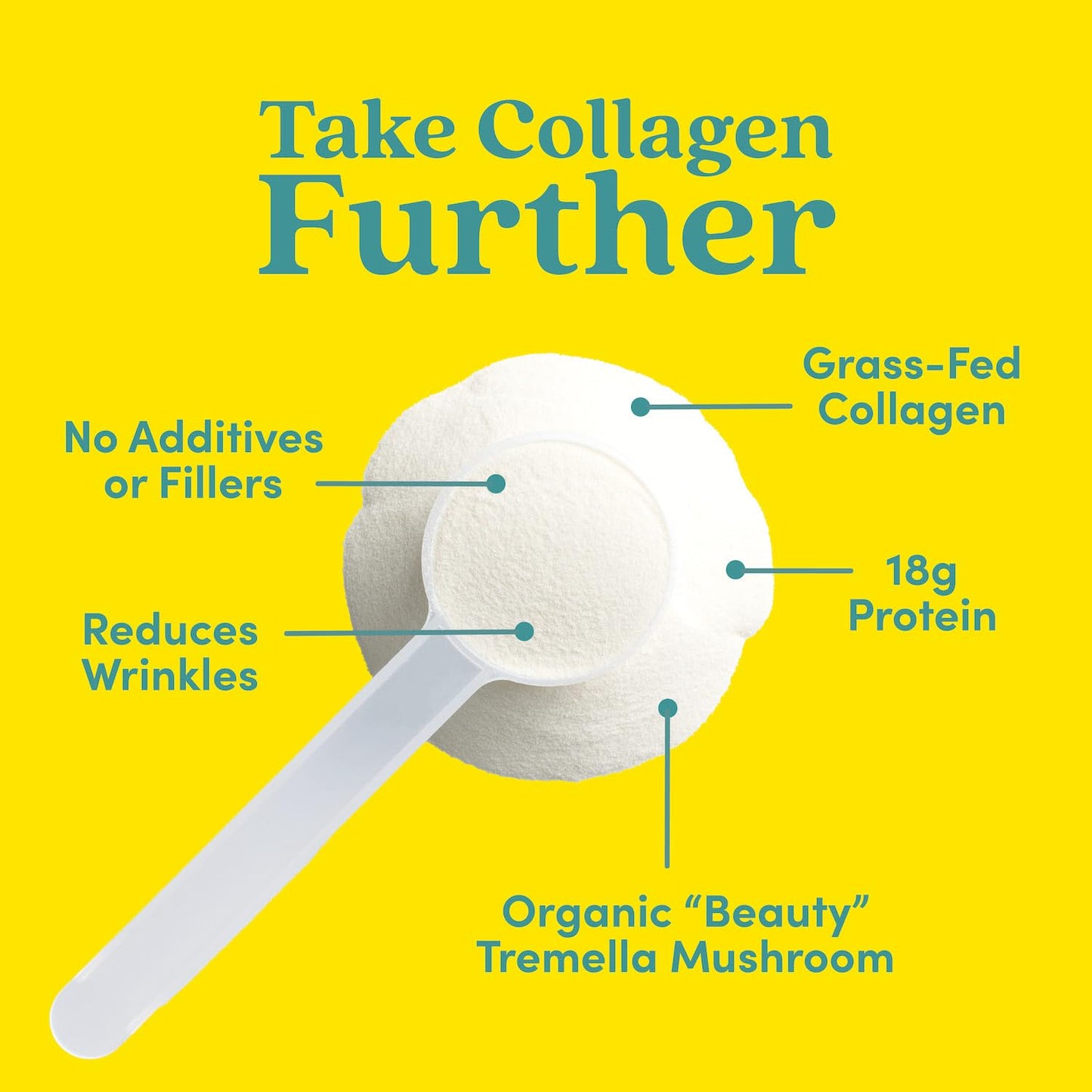 Further Food Vanilla Collagen Peptides Powder - Grass-Fed, Sugar-Free, 10.37 oz