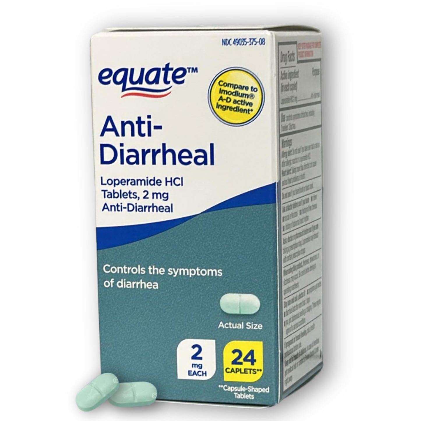 Loperamide 2 mg Anti-Diarrheal Caplets (24 Count) | Fusion Shop Store
