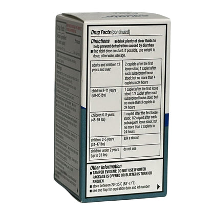 Loperamide 2 mg Anti-Diarrheal Caplets (24 Count) | Fusion Shop Store
