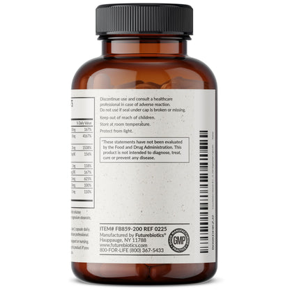 Futurebiotics Vitamin B Complex with Vitamin C - Non-GMO, 200 Veg Capsules | Energy & Immune Support