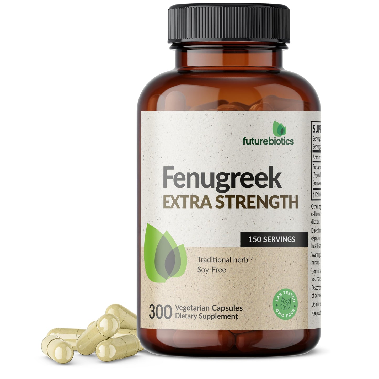 Futurebiotics Fenugreek Extra Strength 2400 MG – Non-GMO, 300 Vegetarian Capsules