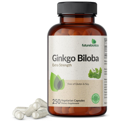 Futurebiotics Ginkgo Biloba Extra Strength Supports Brain Function & Memory Support, 250 Vegetarian Capsules
