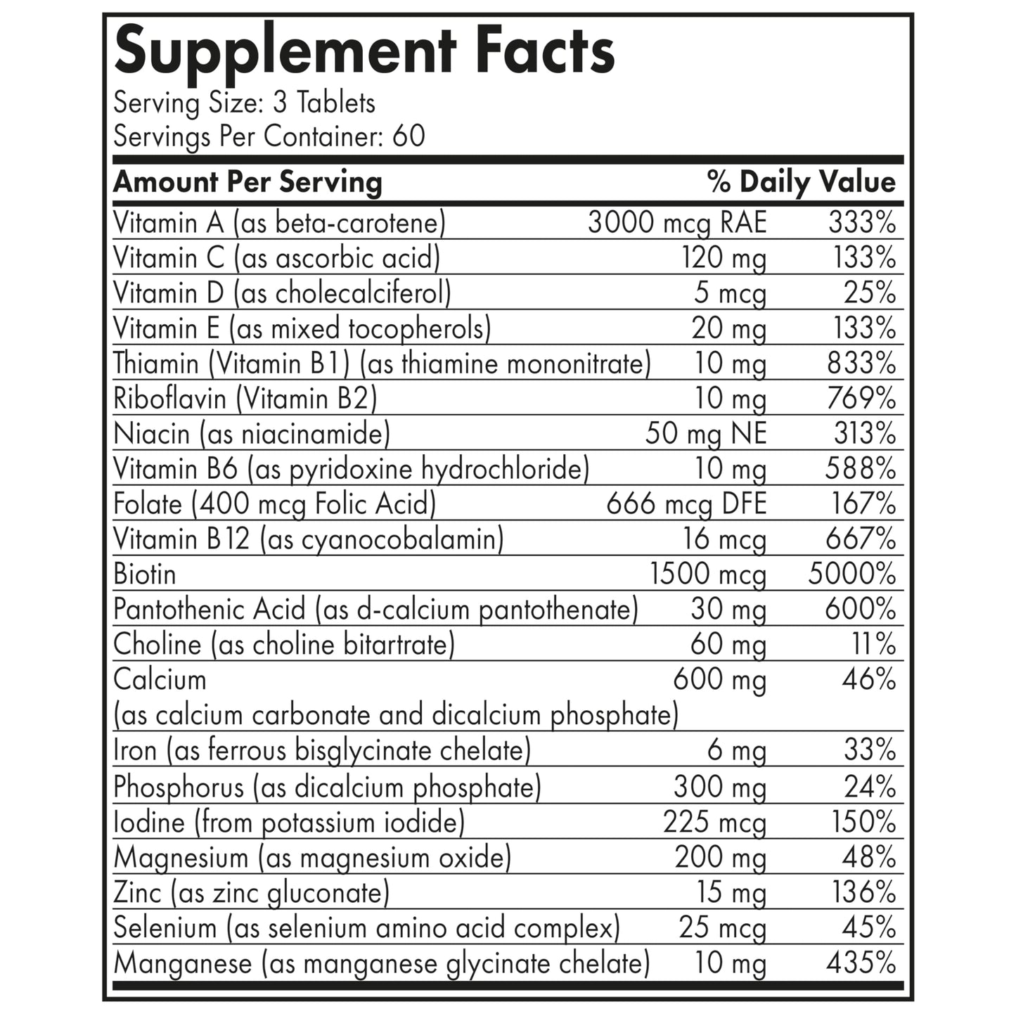 Futurebiotics Hair, Skin & Nails Beauty Multivitamin with Biotin – 180 Tablets