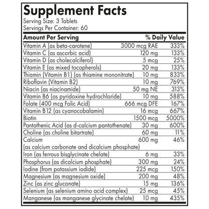 Futurebiotics Hair, Skin & Nails Beauty Multivitamin with Biotin – 180 Tablets