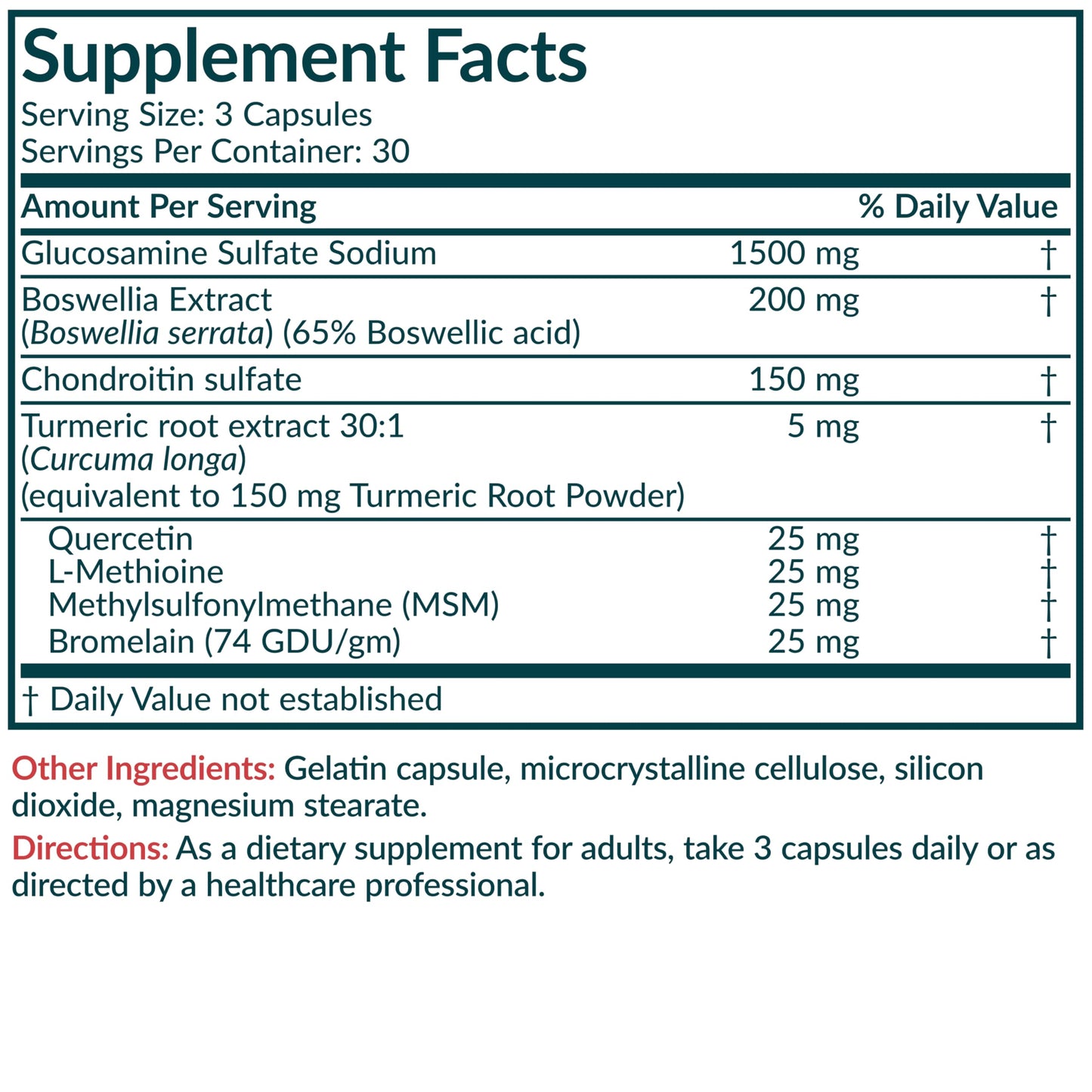 Futurebiotics Glucosamine Chondroitin Turmeric & MSM Advanced Joint Formula – Supports Healthy Joints & Mobility (Non-GMO) • 90 Capsules