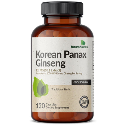 Futurebiotics Korean Panax Ginseng – Energy, Memory & Brain Health Support, 120 Capsules