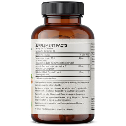 Futurebiotics Turmeric + Curcumin 1500 MG | Antioxidant and Joint Support | BioPerine