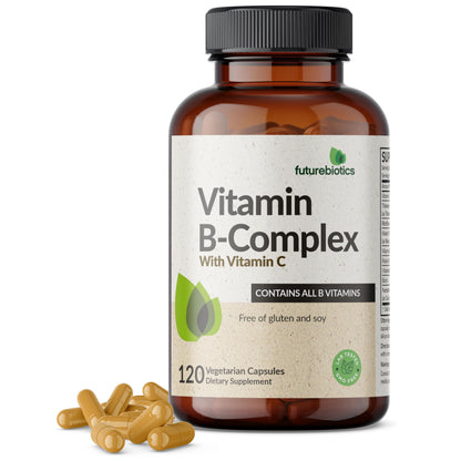 Futurebiotics Vitamin B Complex with Vitamin C - Energy & Immune Support, 120 Veg Capsules