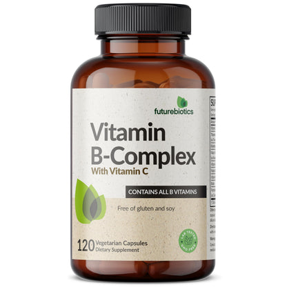 Futurebiotics Vitamin B Complex with Vitamin C - Energy & Immune Support, 120 Veg Capsules