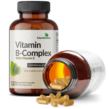 Futurebiotics Vitamin B Complex with Vitamin C - Energy & Immune Support, 120 Veg Capsules