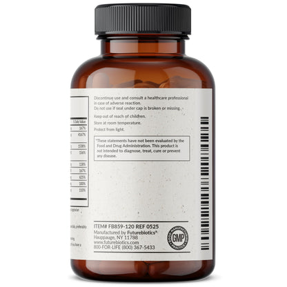 Futurebiotics Vitamin B Complex with Vitamin C - Energy & Immune Support, 120 Veg Capsules