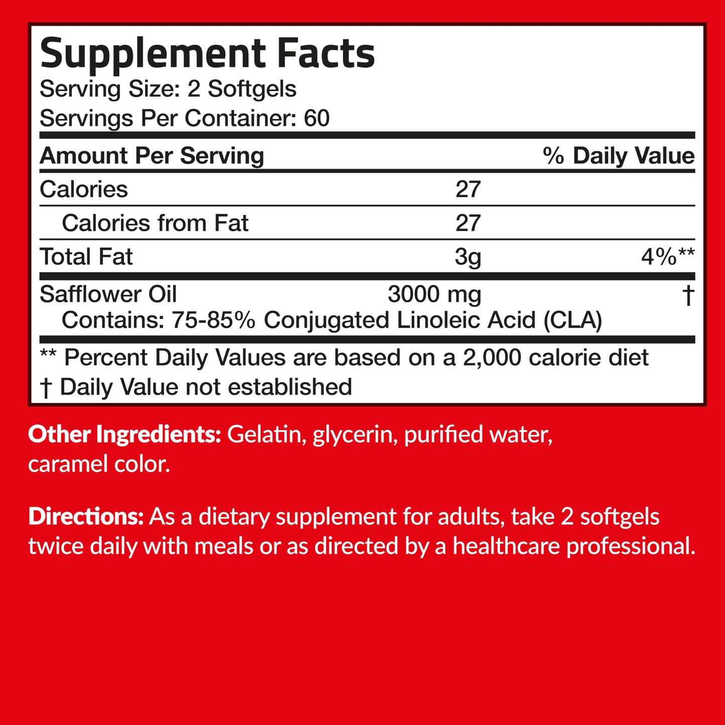 Futurebiotics CLA 3000 Extra High Potency – Non-Stimulating Conjugated Linoleic Acid, 120 Softgels