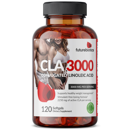 Futurebiotics CLA 3000 Extra High Potency – Non-Stimulating Conjugated Linoleic Acid, 120 Softgels