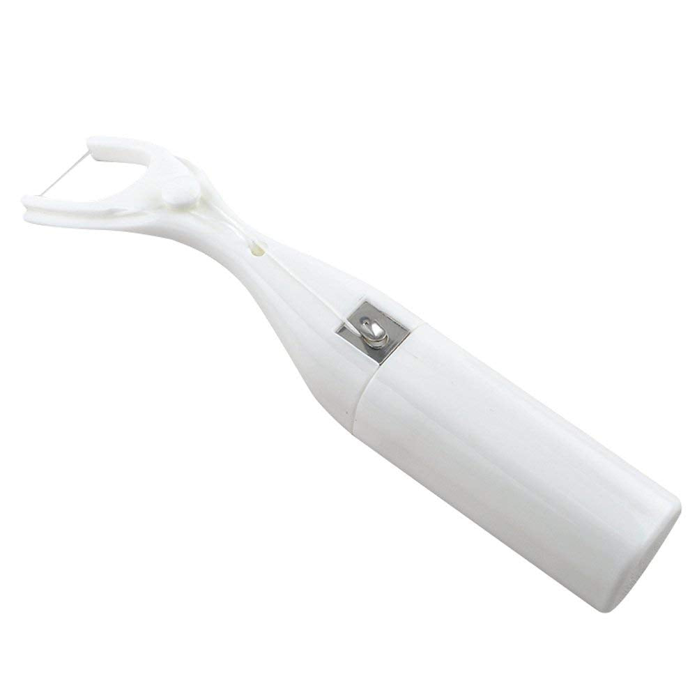 FveBzem Dental Floss Holder with 50m Waxed Floss – Ergonomic Interdental Tool