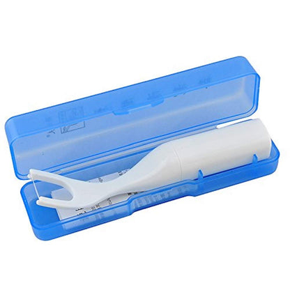 FveBzem Dental Floss Holder with 50m Waxed Floss – Ergonomic Interdental Tool