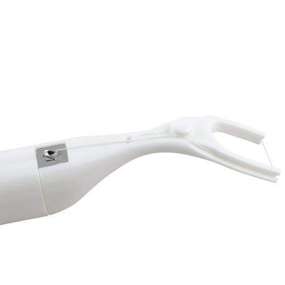 FveBzem Dental Floss Holder with 50m Waxed Floss – Ergonomic Interdental Tool