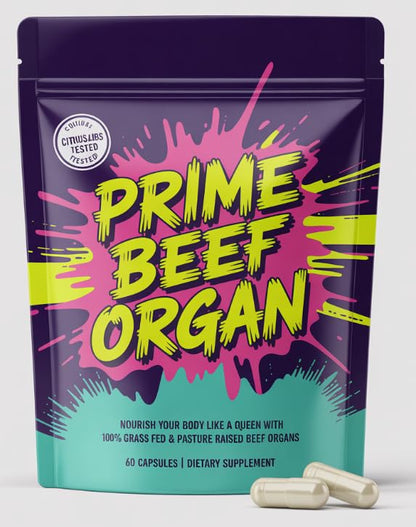 FW ZONE 100% Grass-Fed Beef Organs Supplement for Women | Hormone Balance & Gluten-Free