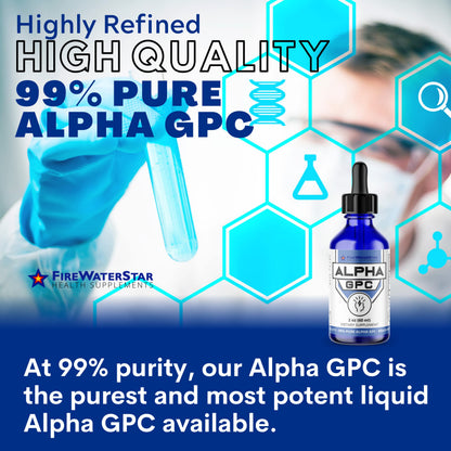 FWS Alpha GPC 300 mg – Liquid Choline for Memory & Focus | Organic & Non-GMO