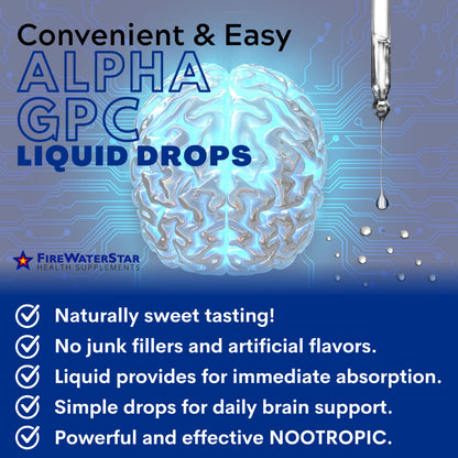 FWS Alpha GPC 300 mg – Liquid Choline for Memory & Focus | Organic & Non-GMO