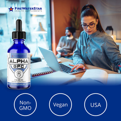 FWS Alpha GPC 300 mg – Liquid Choline for Memory & Focus | Organic & Non-GMO