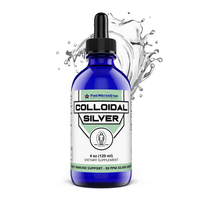 FWS Colloidal Silver Drops – 50 ppm, 4 oz Bottle, 60 Servings