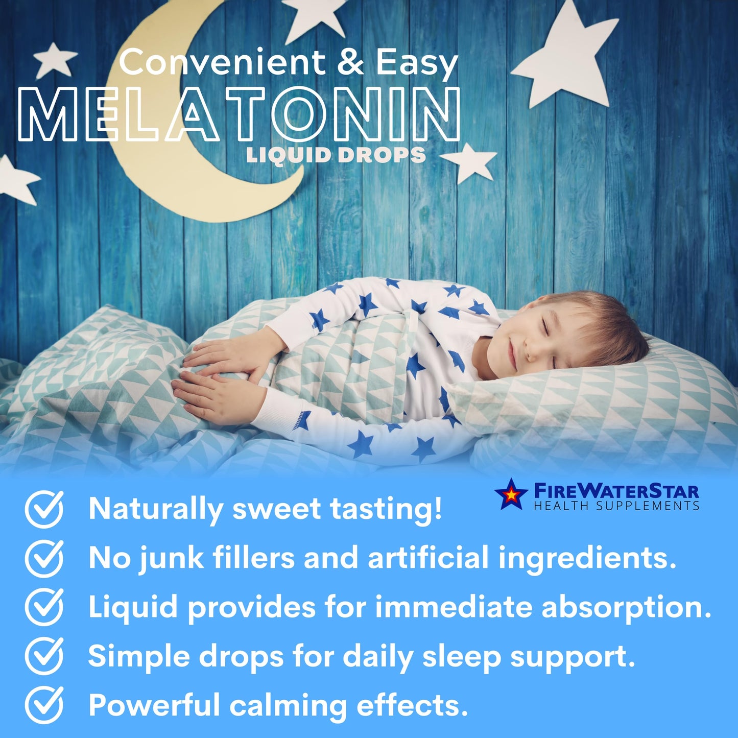 FWS Liquid Melatonin Drops for Adults and Kids - 99% Pure Bioactive Melatonin - Organic, Non-GMO, Vegan - 2oz