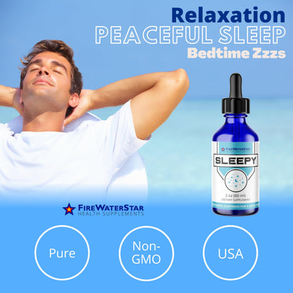 FWS Sleepy - Liquid Melatonin with Magnesium & L-Theanine | Natural Sleep Aid
