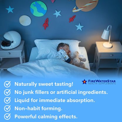 FWS Sleepy - Liquid Melatonin with Magnesium & L-Theanine | Natural Sleep Aid
