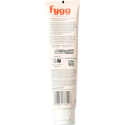 Fygg Nano-Hydroxyapatite Toothpaste with Prebiotics – Fluoride & SLS Free, 4 oz (Chocolate Swirl)