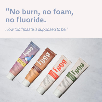 Fygg Nano-Hydroxyapatite Toothpaste with Prebiotics – Fluoride & SLS Free, 4 oz (Chocolate Swirl)