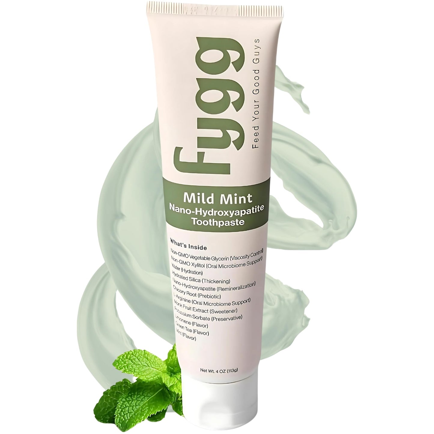 Fygg Fluoride-Free Nano-Hydroxyapatite Toothpaste – Mild Mint (4oz) | Dentist-Recommended