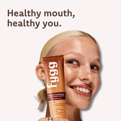 Fygg Nano-Hydroxyapatite Toothpaste with Prebiotics – Fluoride & SLS Free, 4 oz (Chocolate Swirl)