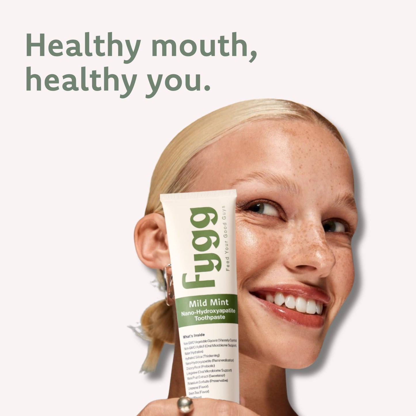 Fygg Fluoride-Free Nano-Hydroxyapatite Toothpaste – Mild Mint (4oz) | Dentist-Recommended