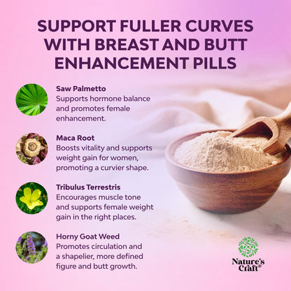 G-Curve Breast and Butt Enhancer Pills – Herbal Formula for Women