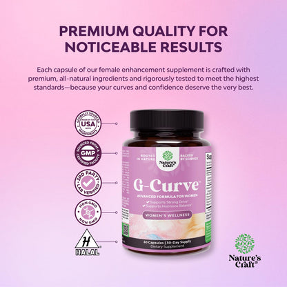 G-Curve Breast and Butt Enhancer Pills – Herbal Formula for Women