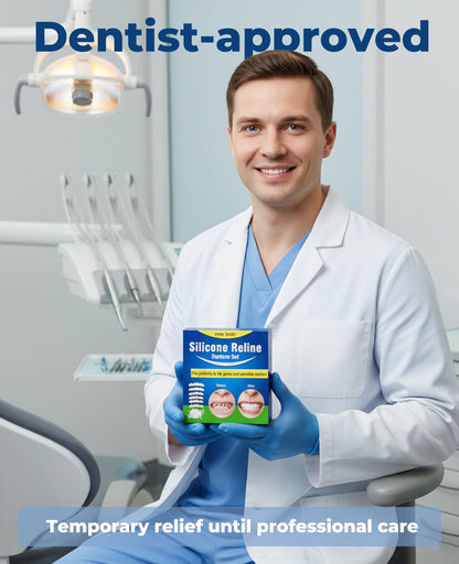 Gaahkai 12PCS Missing Tooth Replacement Kit, Temporary Moldable Thermal Beads Veneers Teeth for Filling the Gap