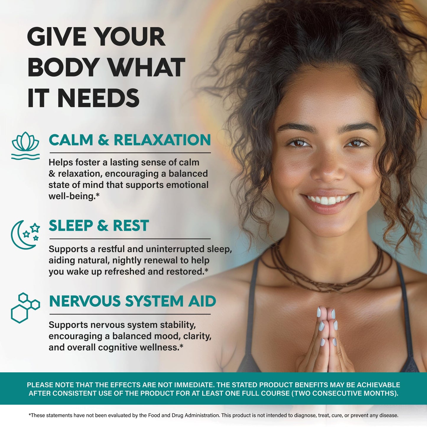GABA 750mg + L-Theanine 150mg – Made in USA | Calm, Sleep & Mood Support (120 Vegan Capsules)