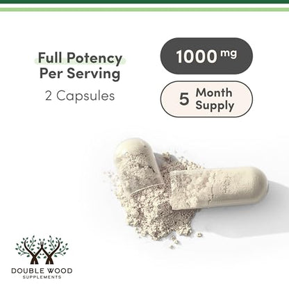 GABA Supplement 300 Capsules 1000mg | Calm, Sleep Support | Double Wood