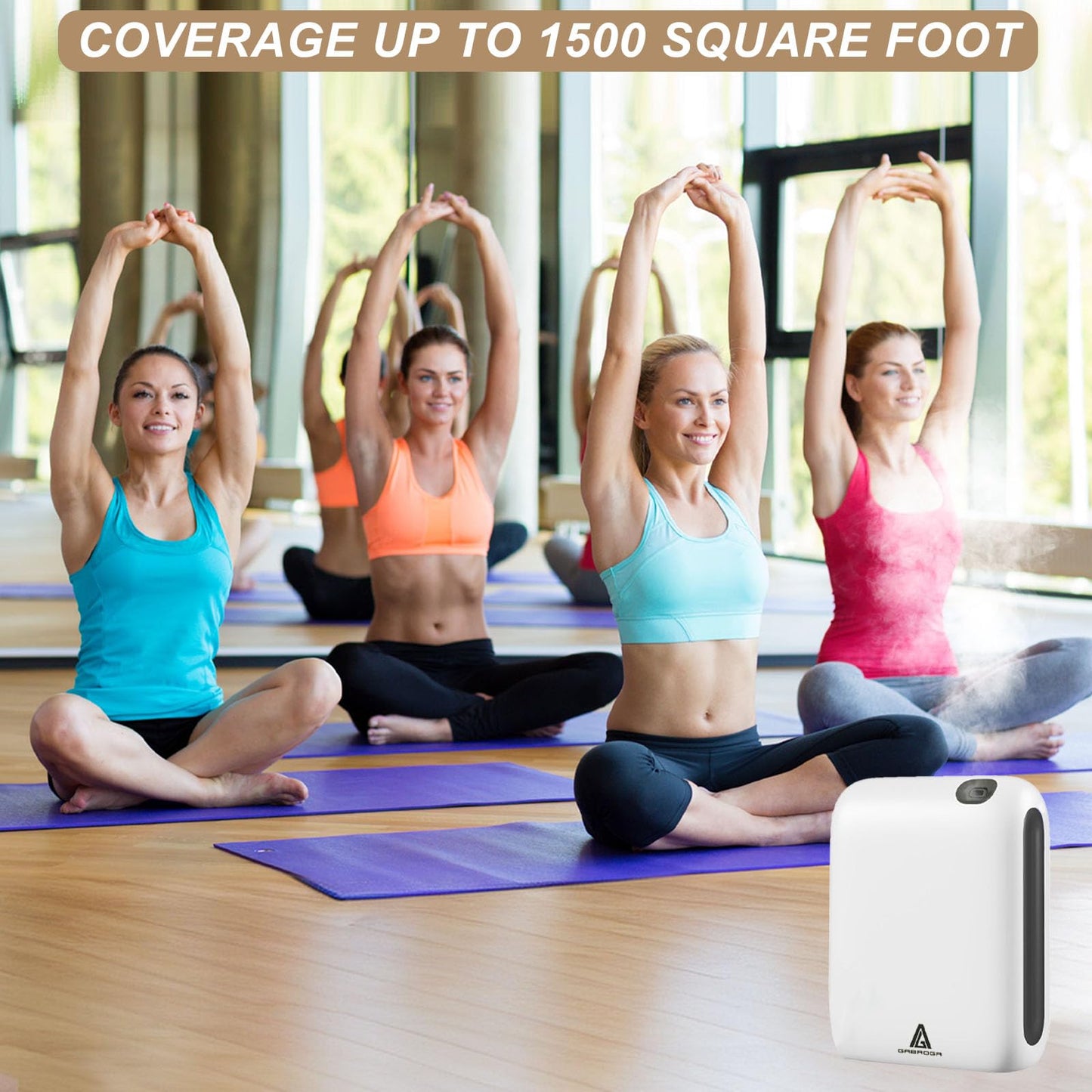 GABROGA Smart Scent Air Machine — 1500 Sq Ft Coverage, Cold-Air Diffusion, App-Controlled Waterless Diffuser