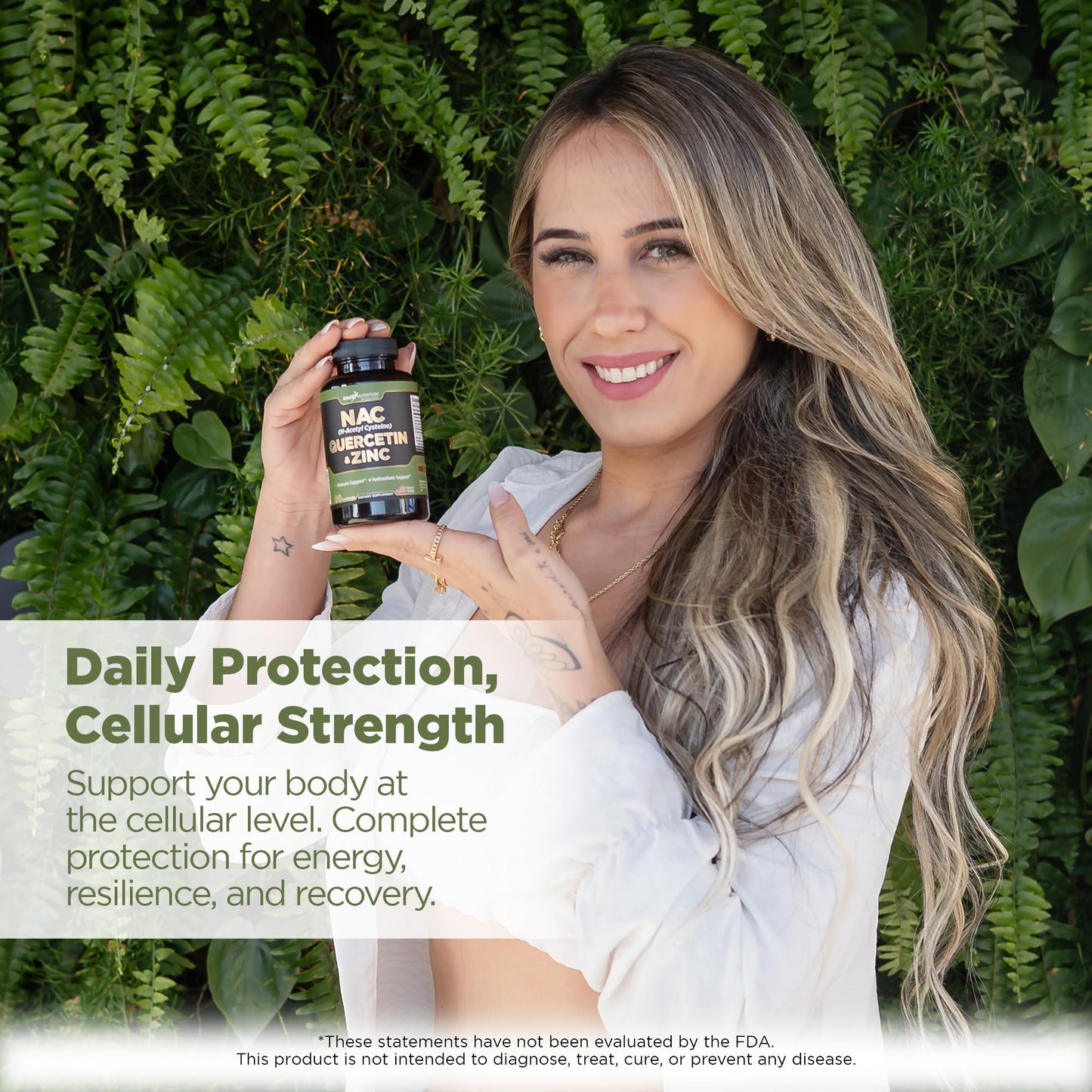 Gade Nutrition NAC Supplement with N-Acetyl Cysteine, Quercetin & Zinc | Immune Support | USA Made