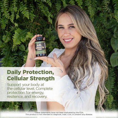 Gade Nutrition NAC Supplement with N-Acetyl Cysteine, Quercetin & Zinc | Immune Support | USA Made