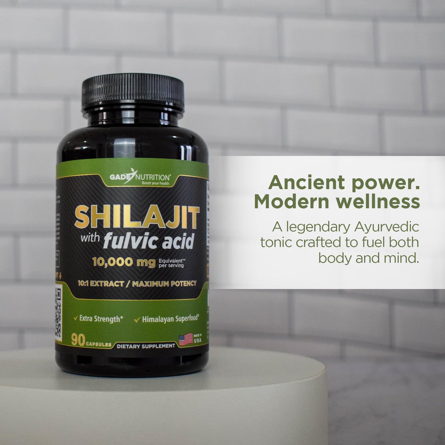Gade Nutrition Pure Shilajit Capsules | Himalayan Shilajit with Fulvic Acid