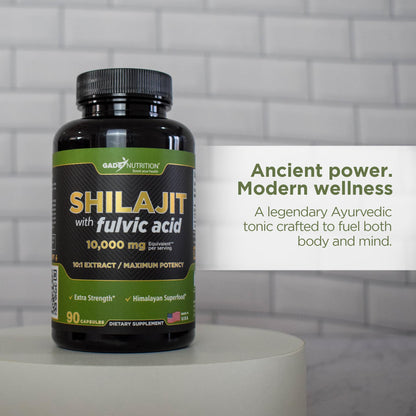 Gade Nutrition Pure Shilajit Capsules | Himalayan Shilajit with Fulvic Acid