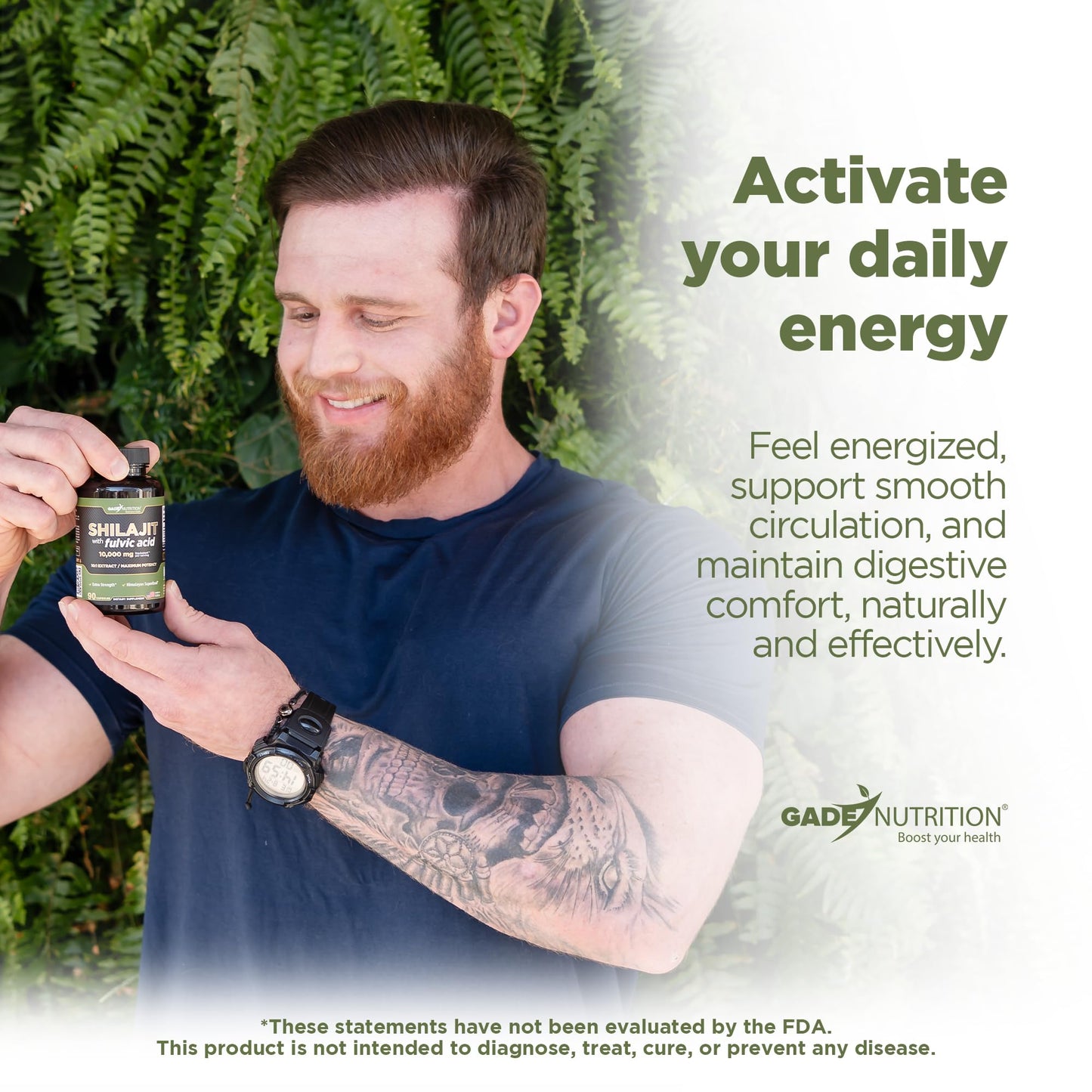 Gade Nutrition Pure Shilajit Capsules | Himalayan Shilajit with Fulvic Acid