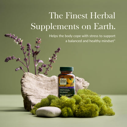 Gaia Herbs Emotional Balance - Stress Support - 60 Vegan Liquid Phyto-Capsules